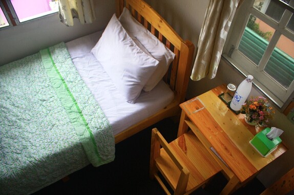 Twin room with aircon and shared bathroom